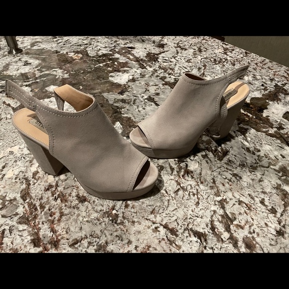 Steve Madden Slyye Open Toe Platform Block Heel 8 - Picture 11 of 12